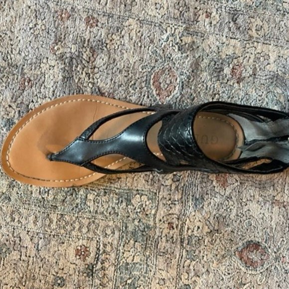 Guess Black Gladiator Strap Sandals - Picture 3 of 8